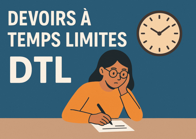  Economie terminal B :Devoir à temps limités